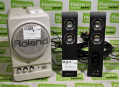 Roland MA-12 C 28W speaker, Creative MF0085 I-trique 2200 speakers (pair)