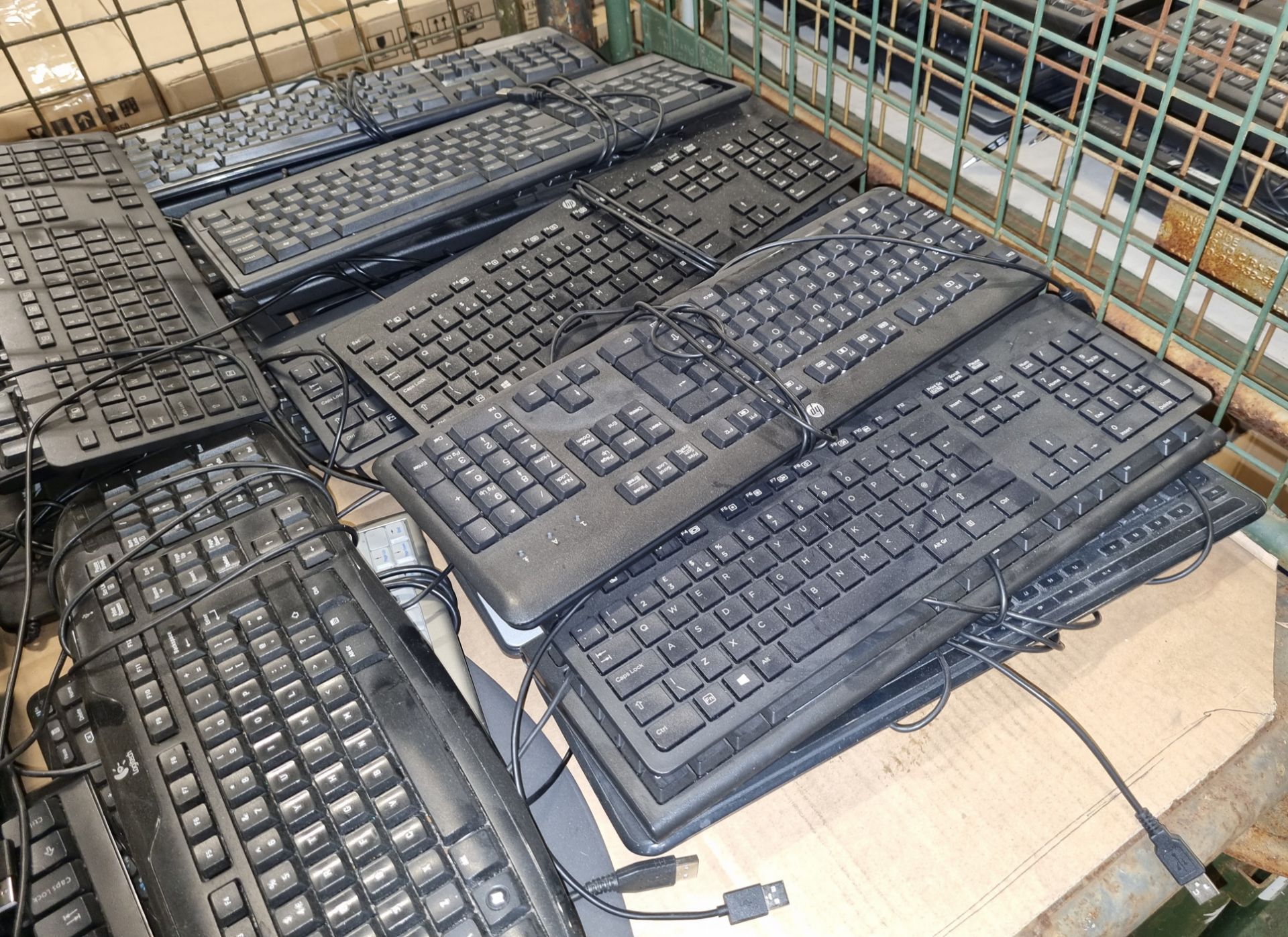 90x computer keyboards of multiple makes - HP, Logitech, Lenovo, Microsoft and Kensington - Bild 3 aus 5