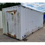 20 foot shipping container with fitted gantry crane rails, ramp and floor rollers