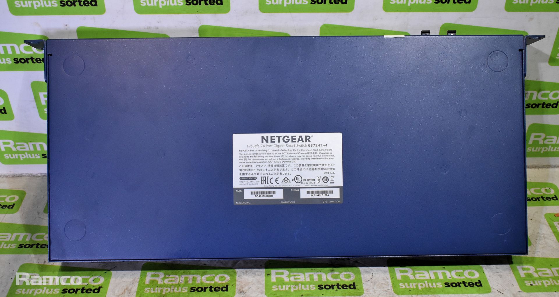 Netgear GS724T-400EUS 24 port GE smart gigabit network switch - Image 4 of 6