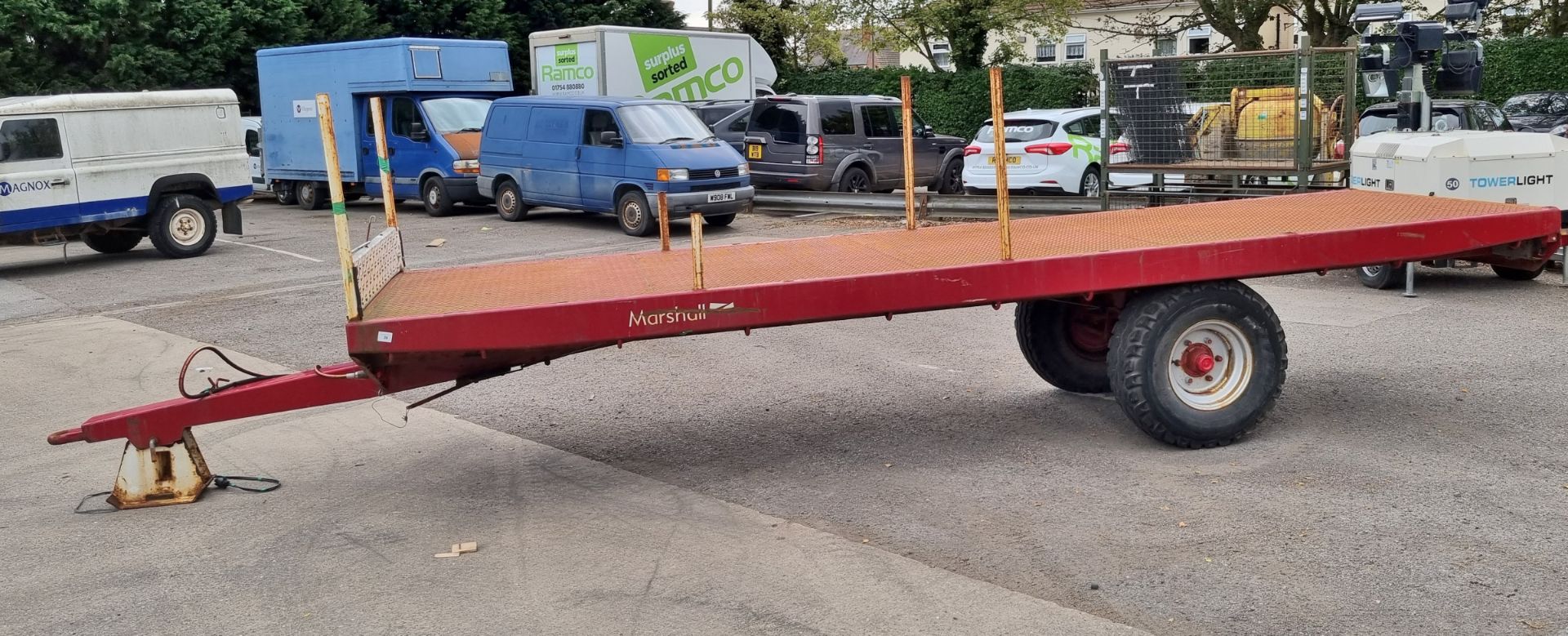Marshall BC18N 2019 single axle flatbed trailer - 5000 kg carrying capacity - 40kph max design speed - Image 3 of 9