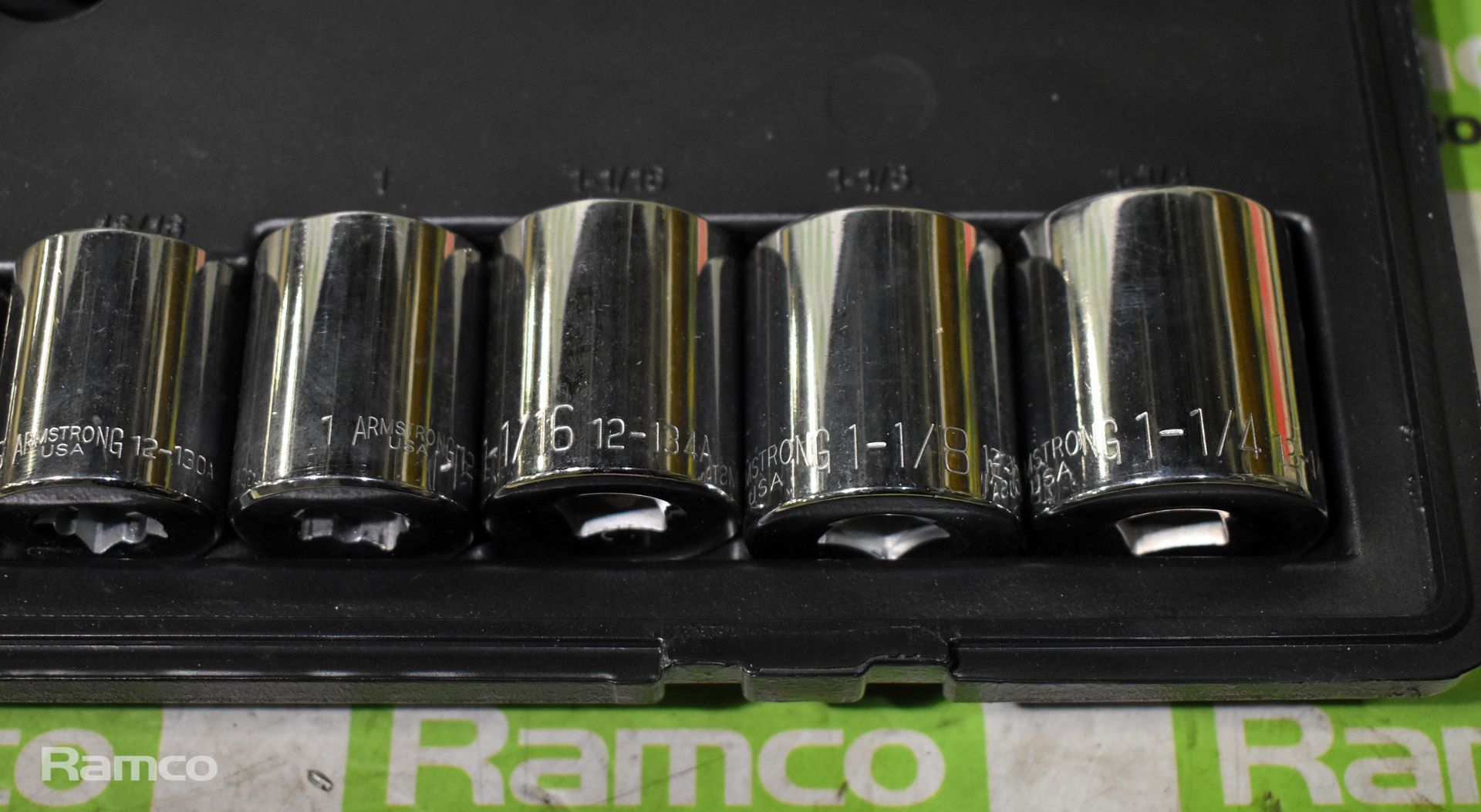 Armstrong 20 piece socket set in plastic case - Image 8 of 9