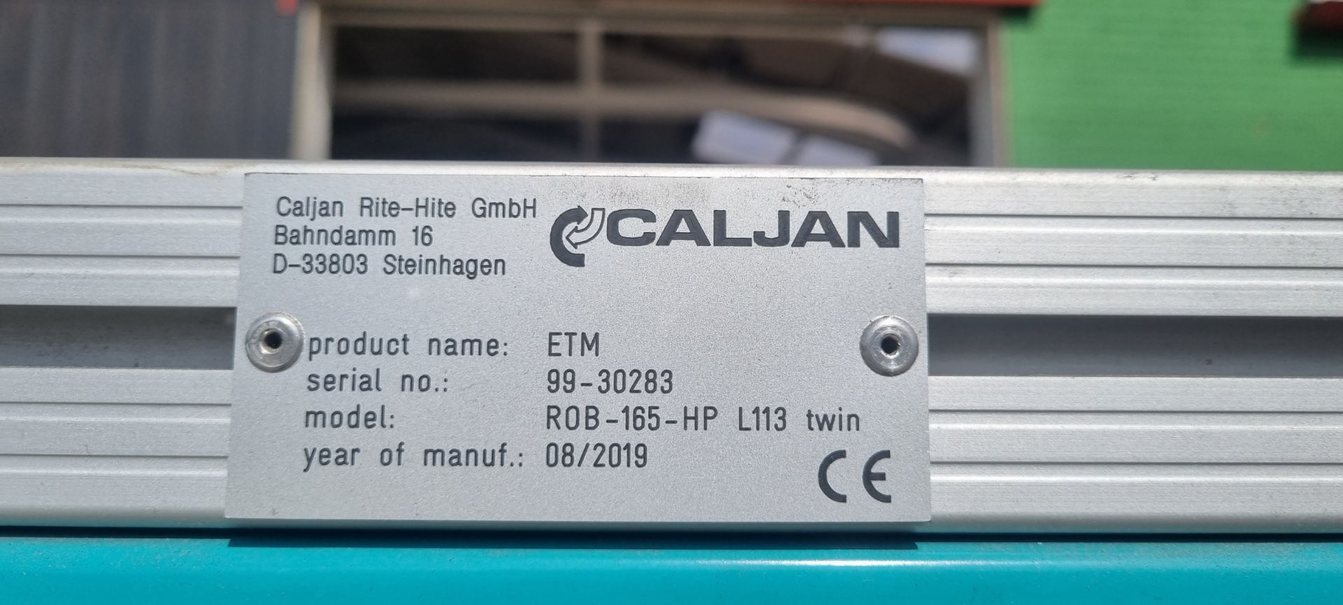 Caljan Rite-Hite ROB-165-HP Automated labelling machine - D.O.M 08/19 - Image 5 of 8
