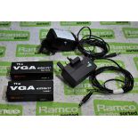 AV Link VGA extender kit - VGA over CAT5 - 1x send, 1x receive and power supplies