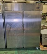 ECO Refrigerazione MIC300ED.0623 stainless steel double door freezer - W 1450 x D 780 x H 2000mm