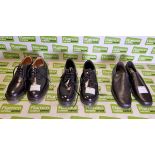 2x pairs of Solovair black shoes - UK size 8, DB Fine Footwear DB 719 shoes - Size: UK 9.5