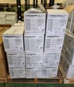 33x boxes of Shieldskin sterile latex 300 DI gloves - size 7.5/8 - 10 packs of 20 pairs per box