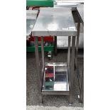 Stainless steel counter top unit - W 400 x D 600 x H 1000mm