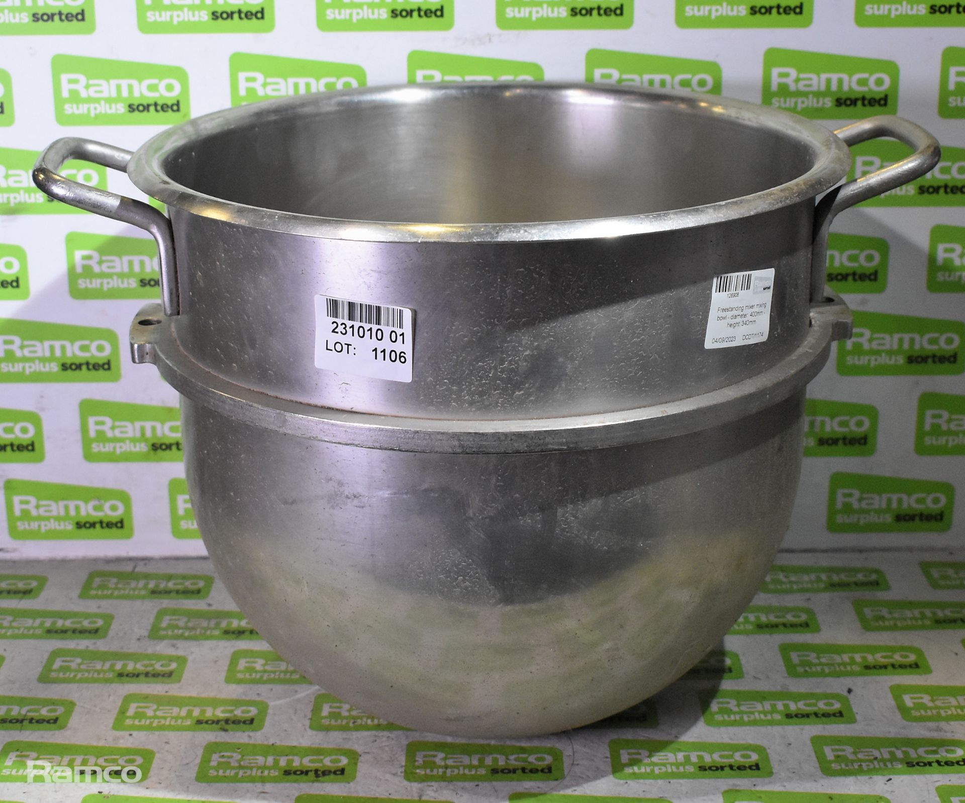 Freestanding mixer mixing bowl - diameter: 400mm - height: 340mm