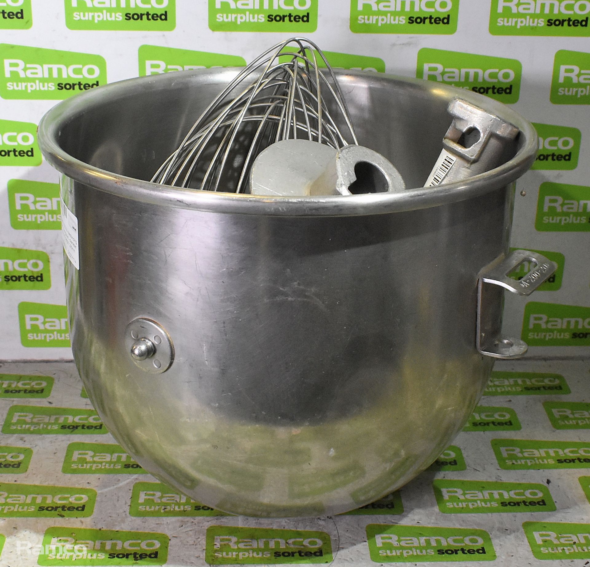 Hobart A-200-20 freestanding mixer mixing bowl with attachments - Bild 2 aus 6