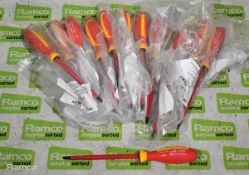 12x Stahlwille electrical flat tip screwdrivers - 6.5
