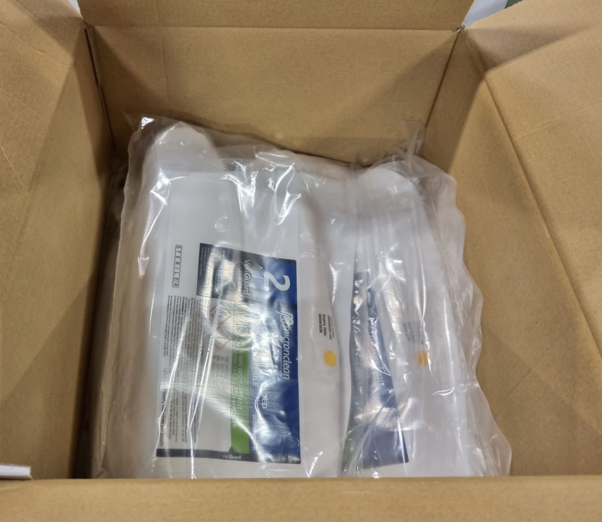 48x boxes of Micronclean Veriguard Polycellulose C-folded pouch wipes - sterile - 230mm x 230mm - Bild 4 aus 4