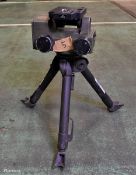 Heavy duty instro precision tripod with pan and tilt head with camera adaptor