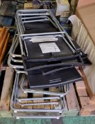10x Ikea Gunde plastic folding chairs