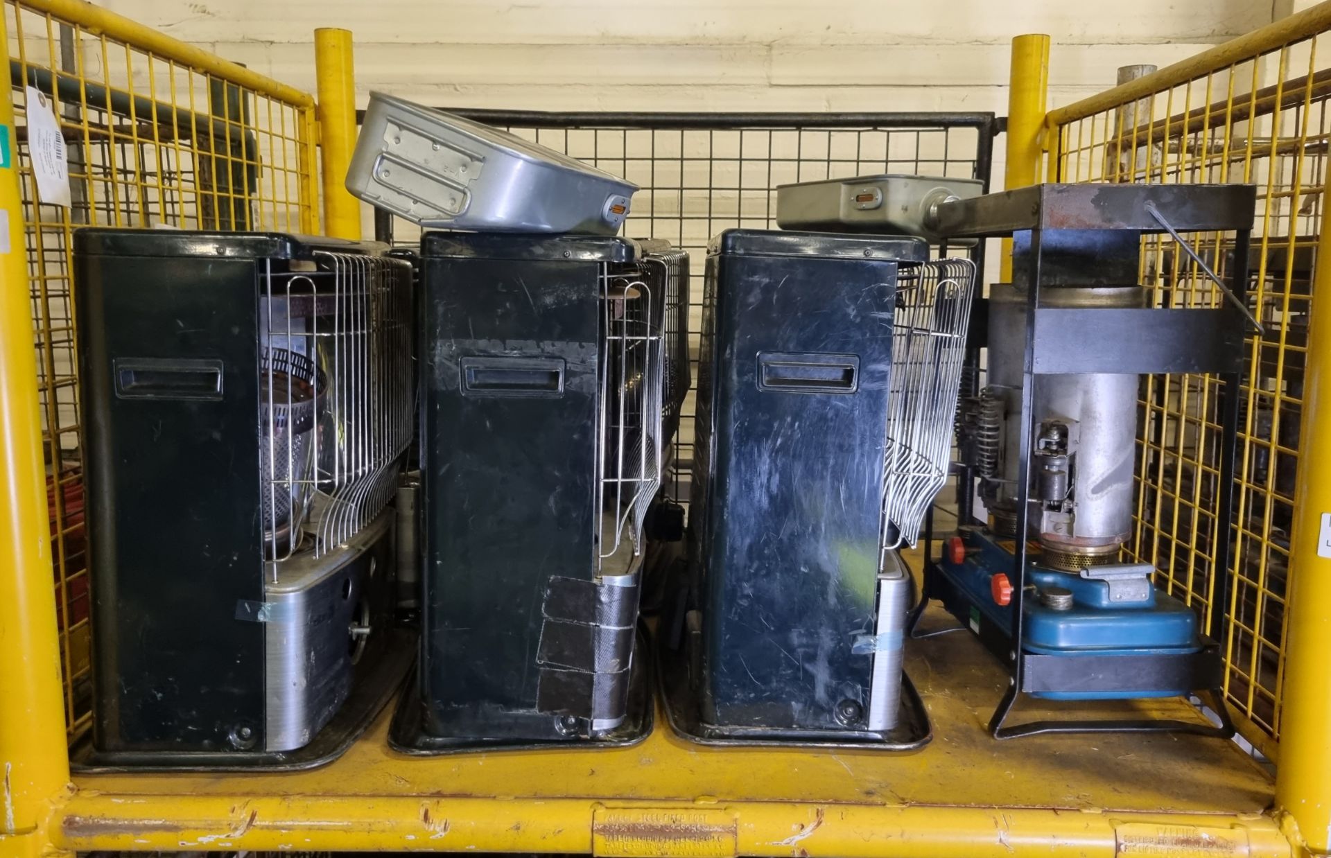 7x paraffin heaters - brands include Zibro and Qlima - AS SPARES OR REPAIRS