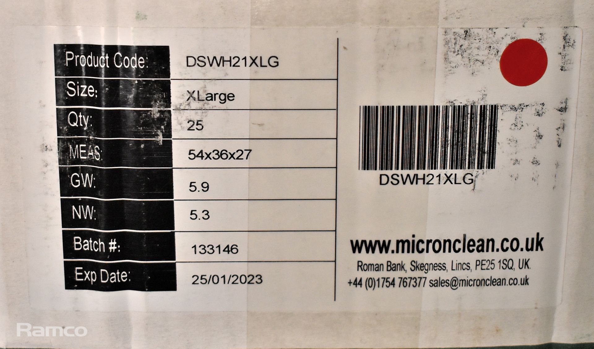 2x boxes of MicroClean SureGuard 3 coveralls with integral feet - size X Large - 25 units per box - Image 4 of 4