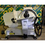 Buffalo CD278 anodised aluminium meat slicer - 250mm cutting blade