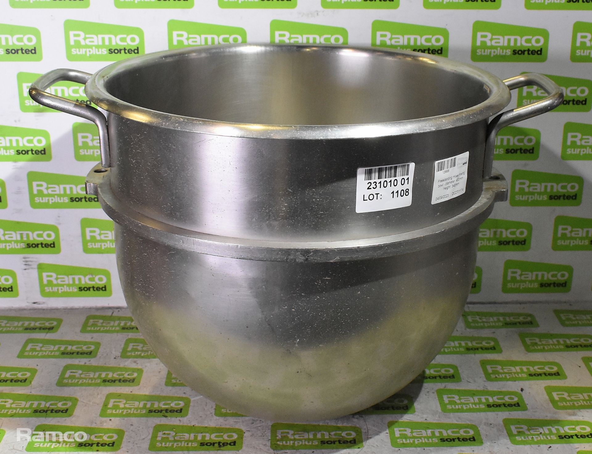 Freestanding mixer mixing bowl - diameter: 400mm - height: 340mm