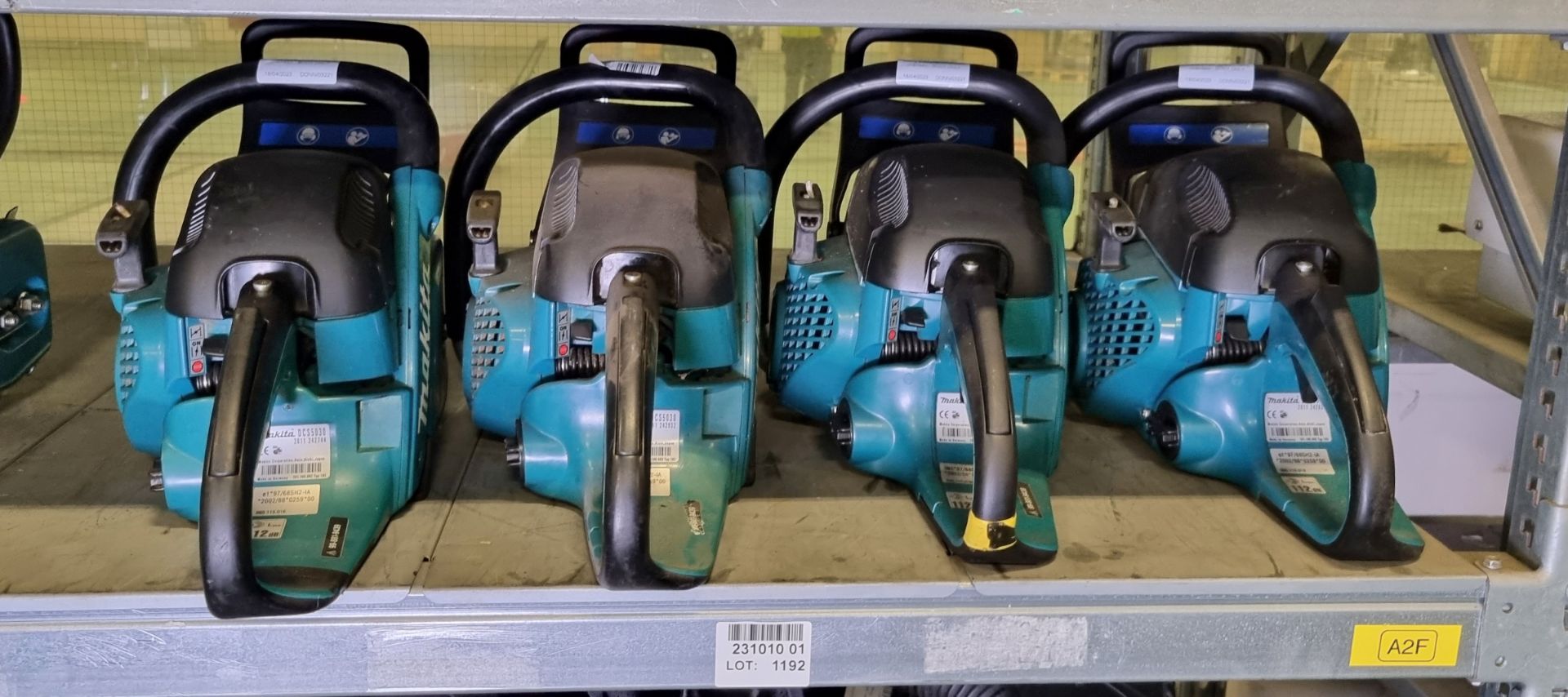 4x Makita DCS5030 50cc petrol chainsaws - BODY ONLY - AS SPARES OR REPAIRS