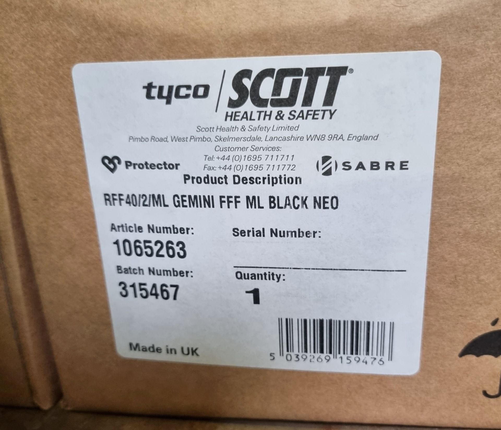 9x boxes of Scott RFF/40/2/ML Gemini full face masks - black, 8x boxes of Scott Pro2000 PF 10 - Bild 7 aus 8