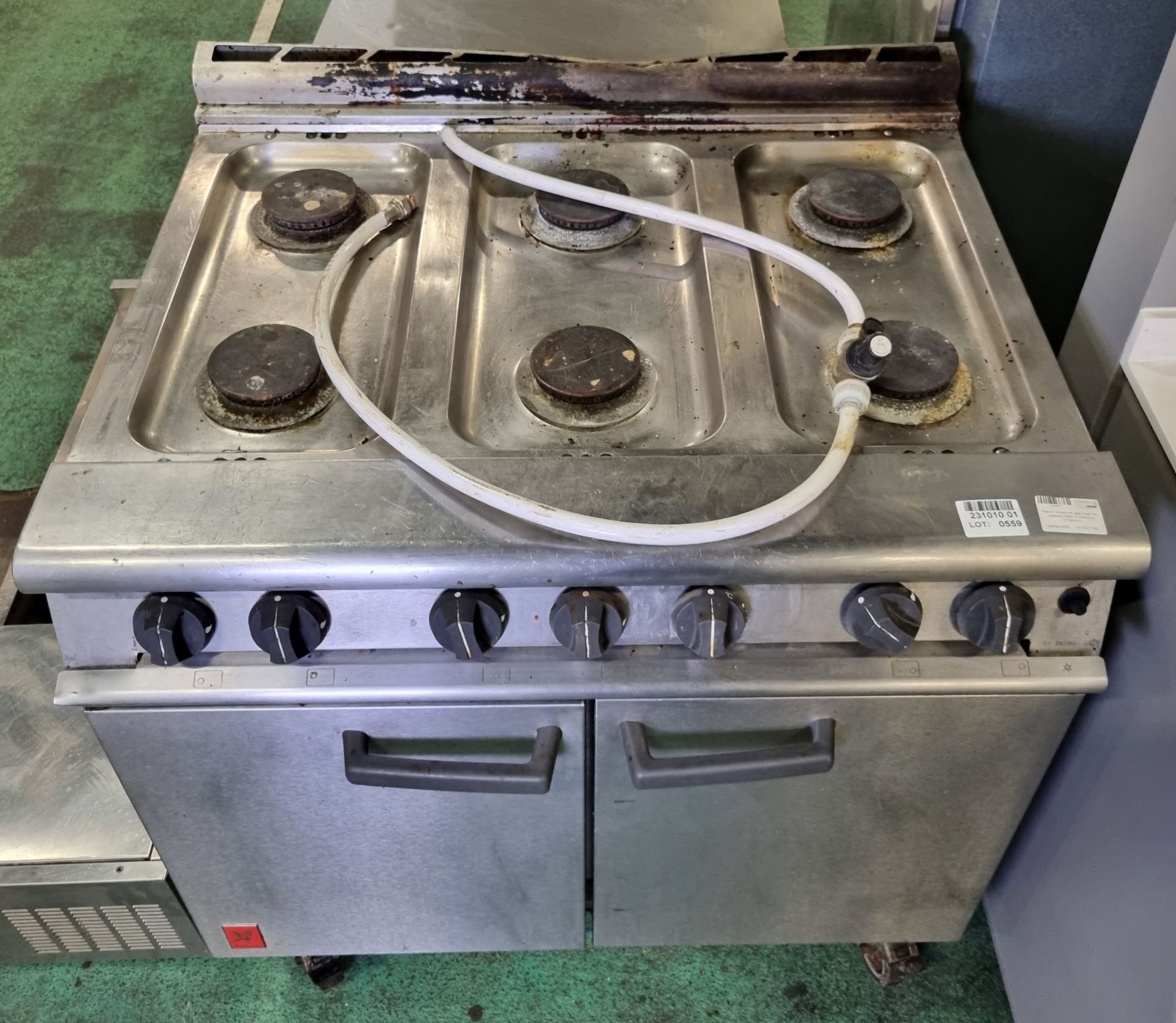 Falcon 6-burner gas oven on castors - H 890 x W 900 x D 790mm - Bild 2 aus 5