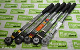 5x Sturtevant Richmont LTC - 2 torque wrench handles with 3/8 ratchet head - 17 - 85 Nm