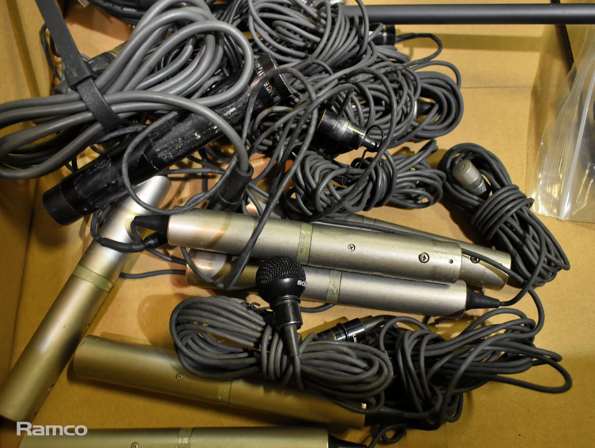 6x microphones with cables - includes Sony ECM-S959C & Sony ECM-50PBW - Image 4 of 6