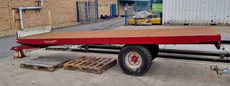 Marshall BC18N 2019 single axle flatbed trailer - 5000 kg carrying capacity - 40kph max design speed