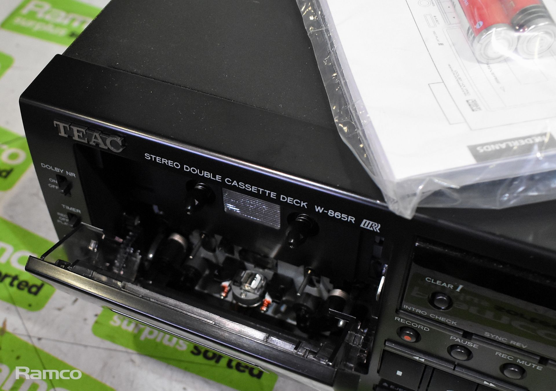 TEAC W865-R auto reverse double cassette deck - Bild 4 aus 7