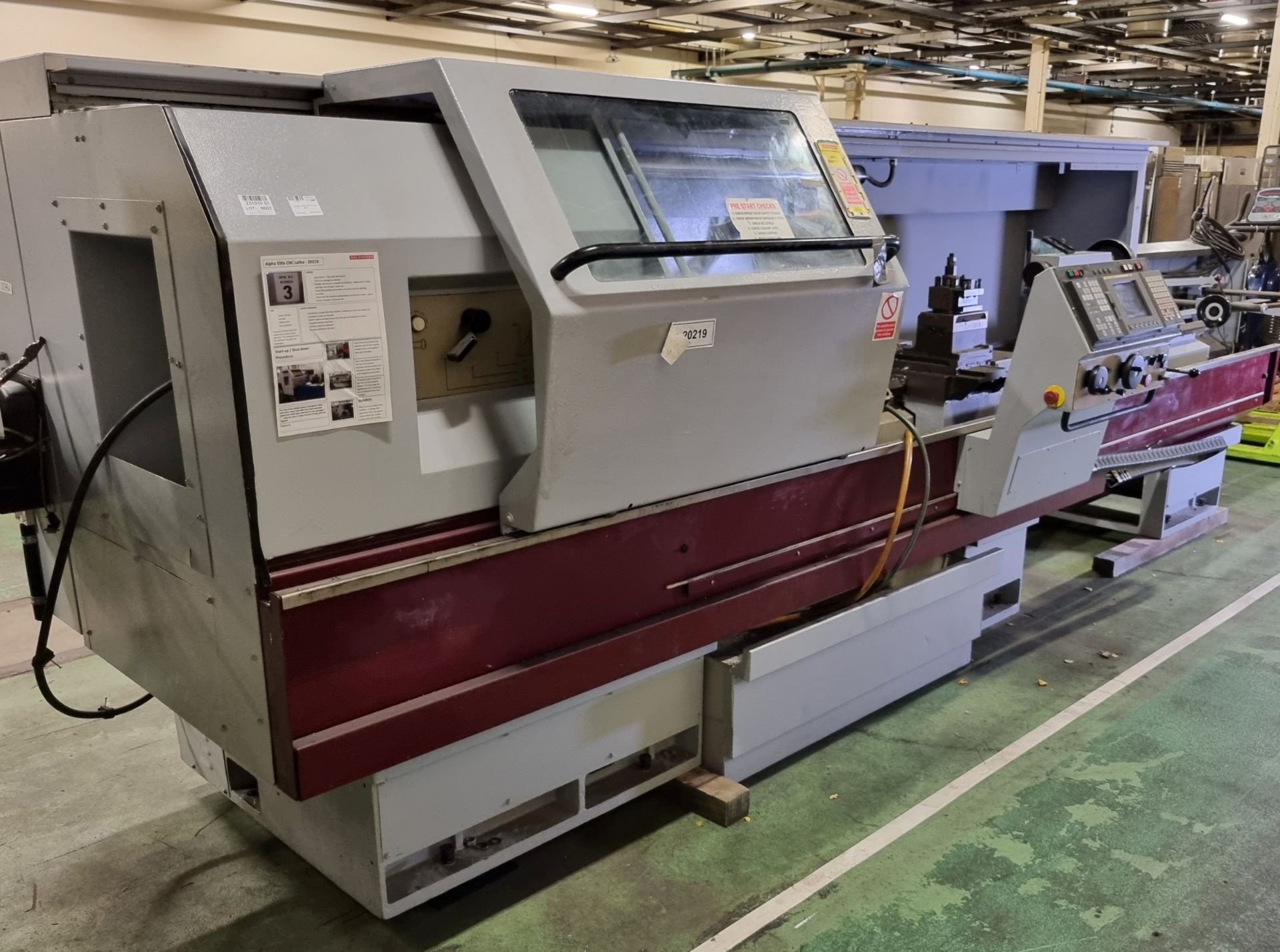 Harrison Alpha 550 S CNC lathe - full details in the description - Bild 2 aus 19