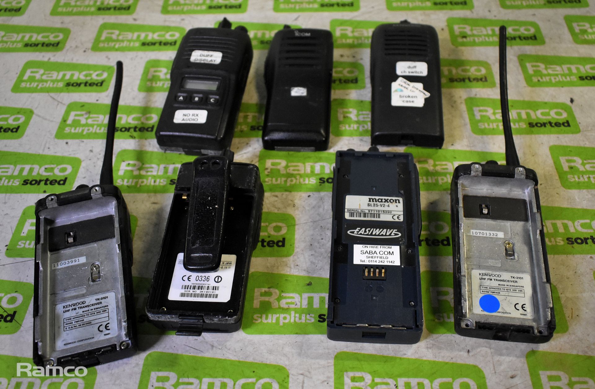 Approx 57x assorted two way radios - 19x Motorola GP900, 19x GP300, 10x Vertex, 1x Icom, 1x Maxon - Image 2 of 7