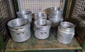 Catering equipment - double boiler pans - medium and large sizes