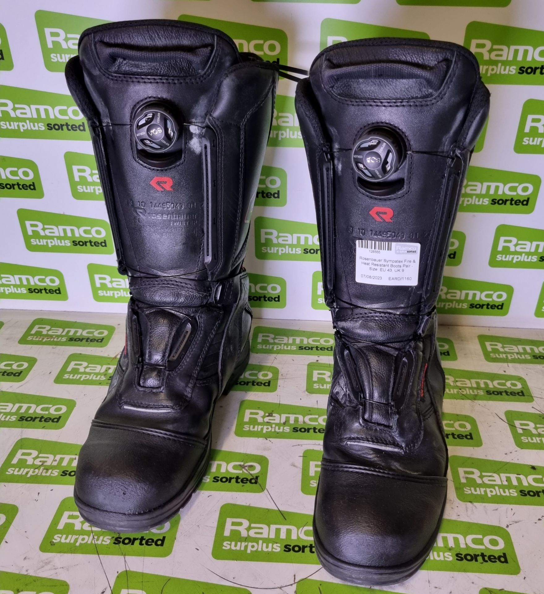 Rosenbauer Sympatex Fire & Heat Resistant Boots Pair - Size: EU 43, UK 9