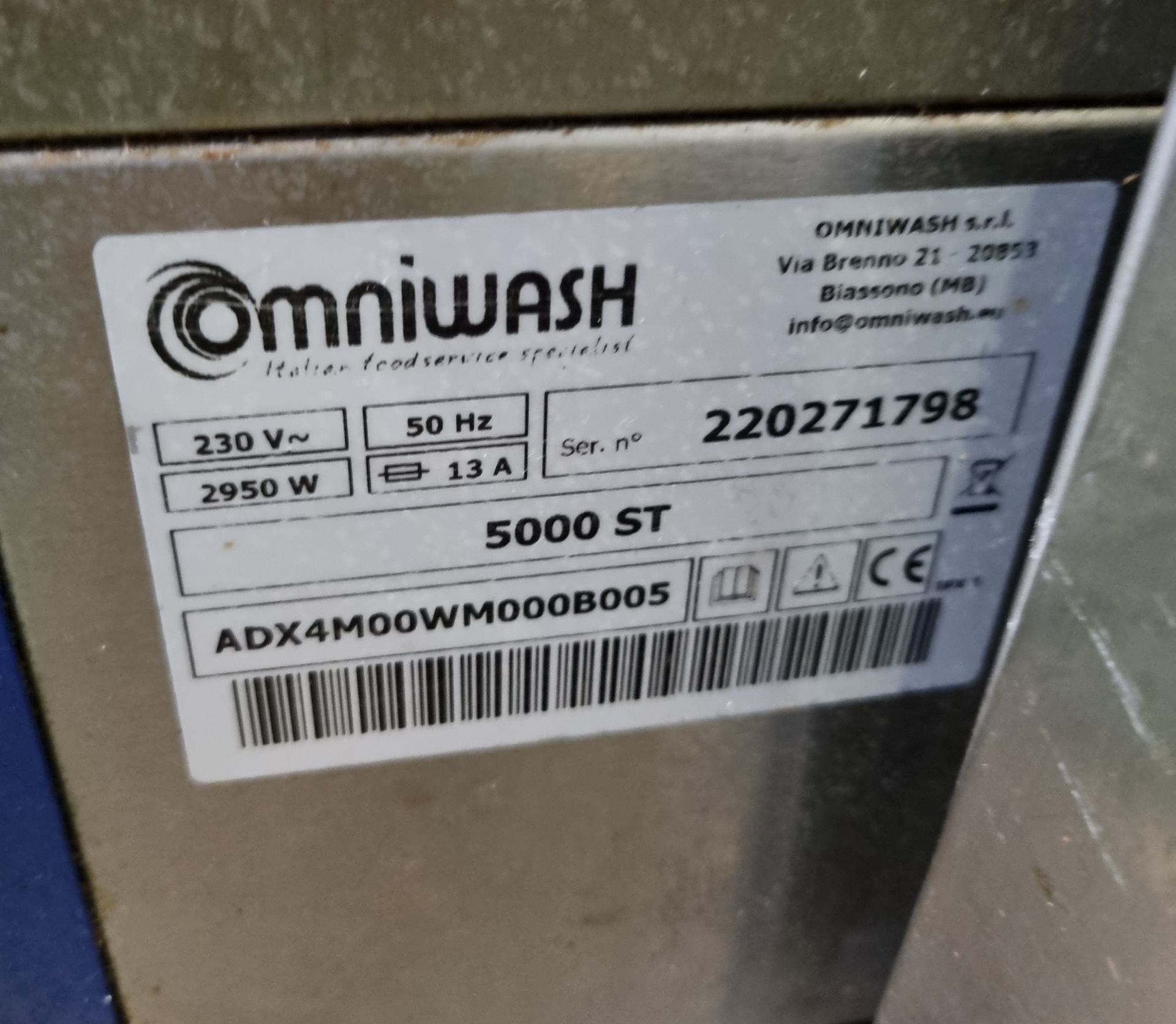 Adexa 5000ST dishwasher - L 600 x W 600 x H 820mm - Image 5 of 5