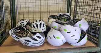 18x Edelrid outdoor activities helmets & 8x Specialized cycling helmets