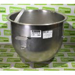 Freestanding mixer mixing bowl with attachment