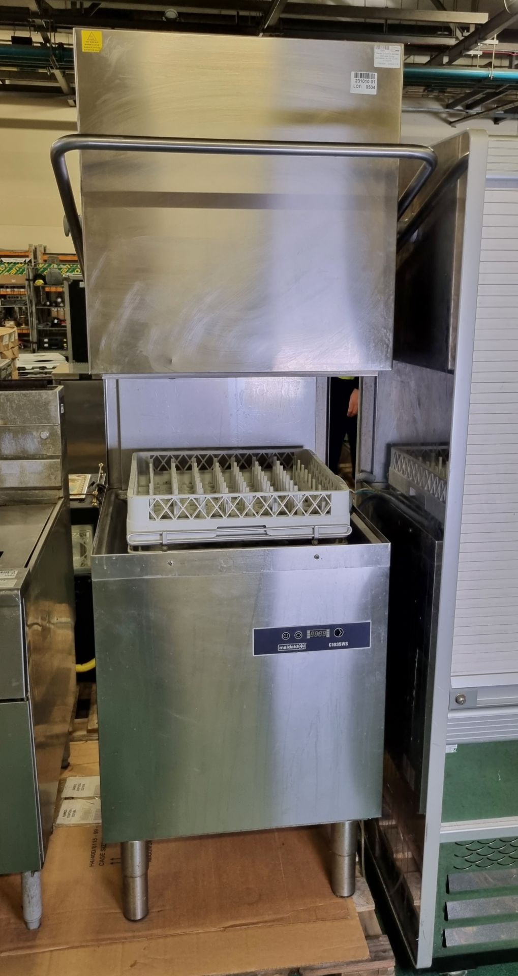 Maidaid C1035WS stainless steel pass through dishwasher - W 700 x D 850 x H 1500mm - Image 3 of 5