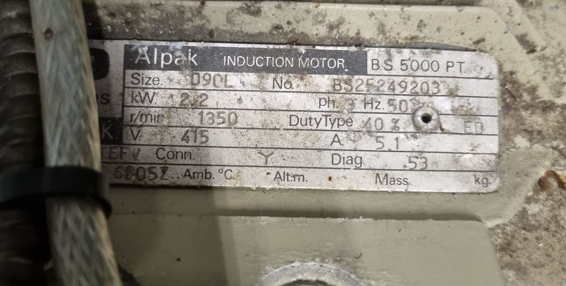 Harrison M300 bench lathe - serial number 309433 - W 1700 x D 1900 x H 1250mm - tailstock. backplate - Bild 9 aus 9