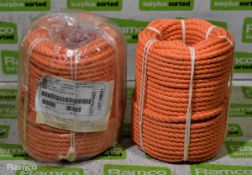 2x Coils of Orange buoyant rope (50 yards)