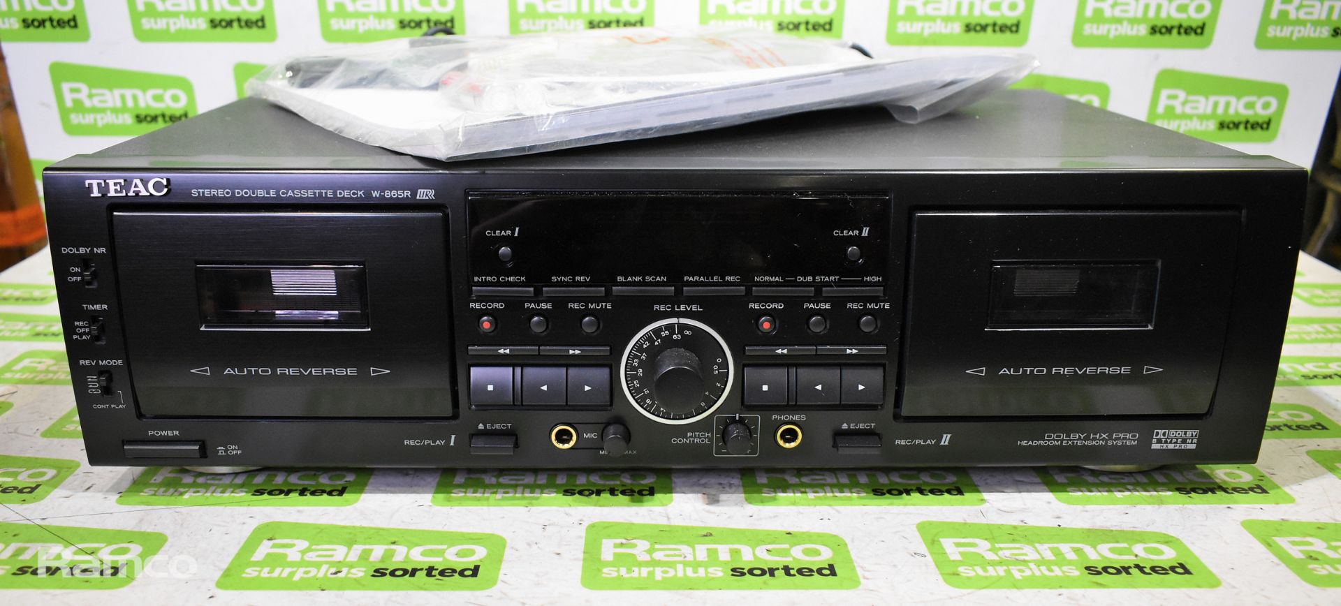 TEAC W865-R auto reverse double cassette deck - Bild 2 aus 7