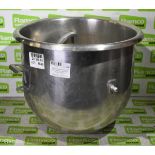 Freestanding mixer mixing bowl with attachment