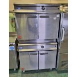 Falcon G3117/2 stacked dominator natural gas general purpose oven - L 900 x W 850 x H 1715mm