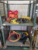 2x airbag inflation systems and airbags, Lifting bag inflation equipment with hoses