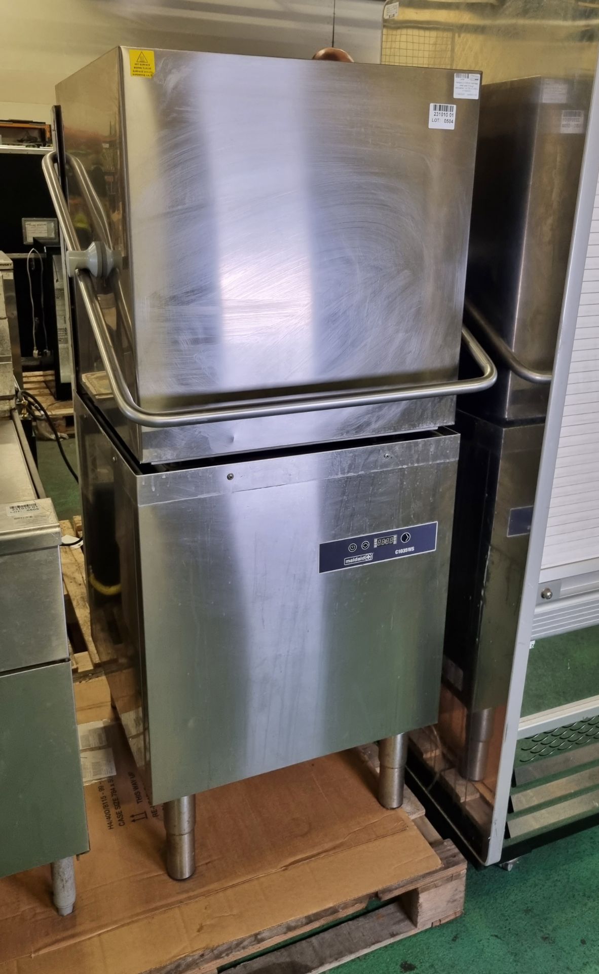 Maidaid C1035WS stainless steel pass through dishwasher - W 700 x D 850 x H 1500mm - Image 2 of 5