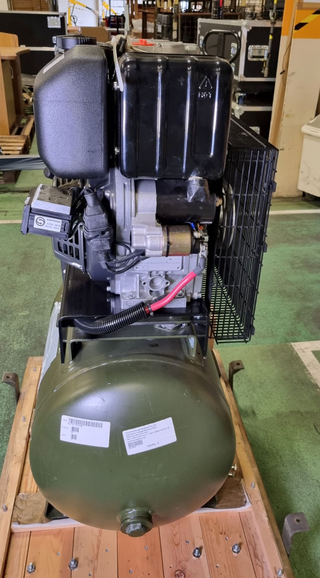 Diesel powered workshop compressor - Lombardini 15 LD 315 diesel engine - Serial No. 5352814 - Image 6 of 15