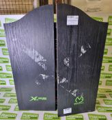 Winmau Blade dartboard with wall cabinet - W 510 x D 90 x H 630 mm