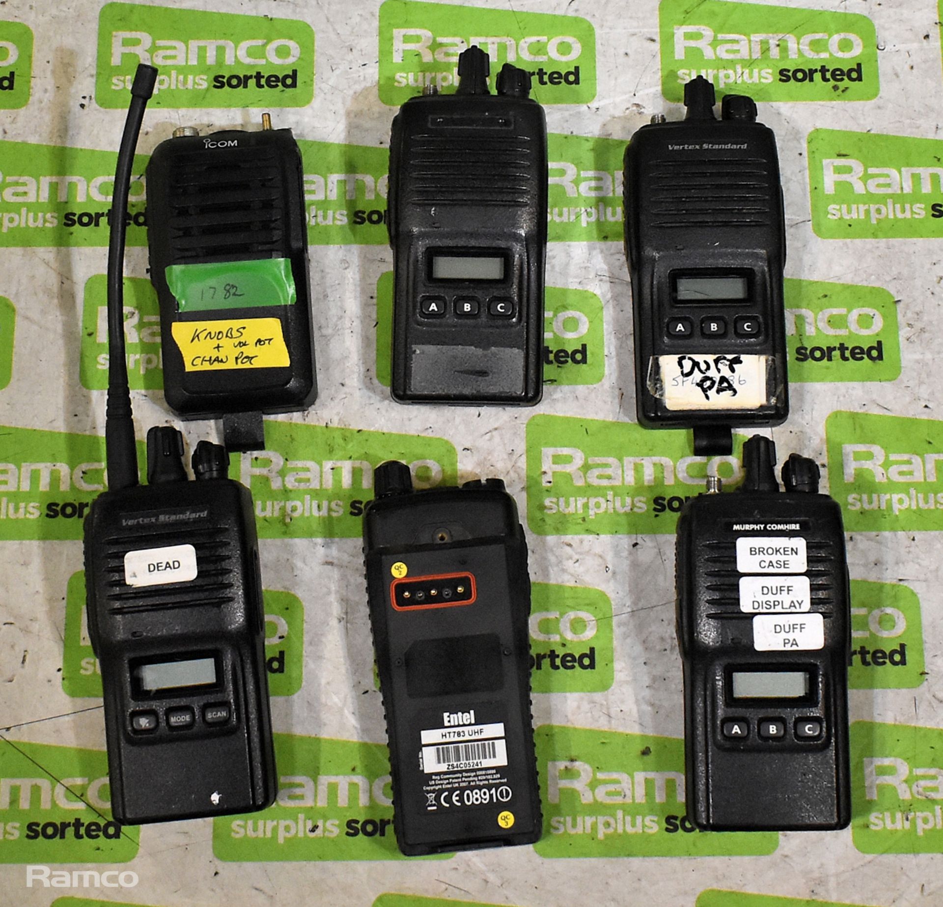 Approx. 57x assorted two way radios - 19x Motorola GP900, 19x GP300, 10x Vertex, 1x Icom, 1x Maxon, - Image 2 of 4