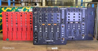 Formula sound FSM-600 DJ mixer - AS SPARES OR REPAIRS, 2x Allen and Heath Xone 43 DJ mixers - FAULTY