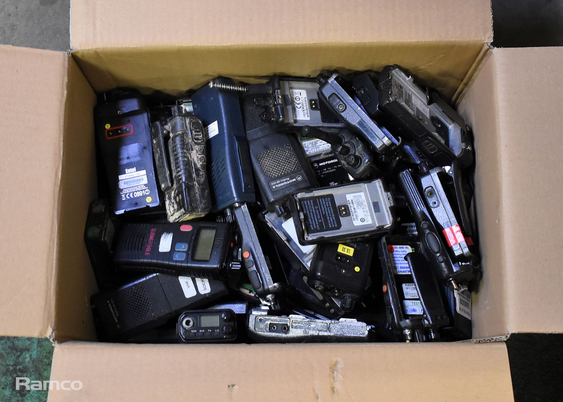 Approx 57x assorted two way radios - 19x Motorola GP900, 19x GP300, 10x Vertex, 1x Icom, 1x Maxon