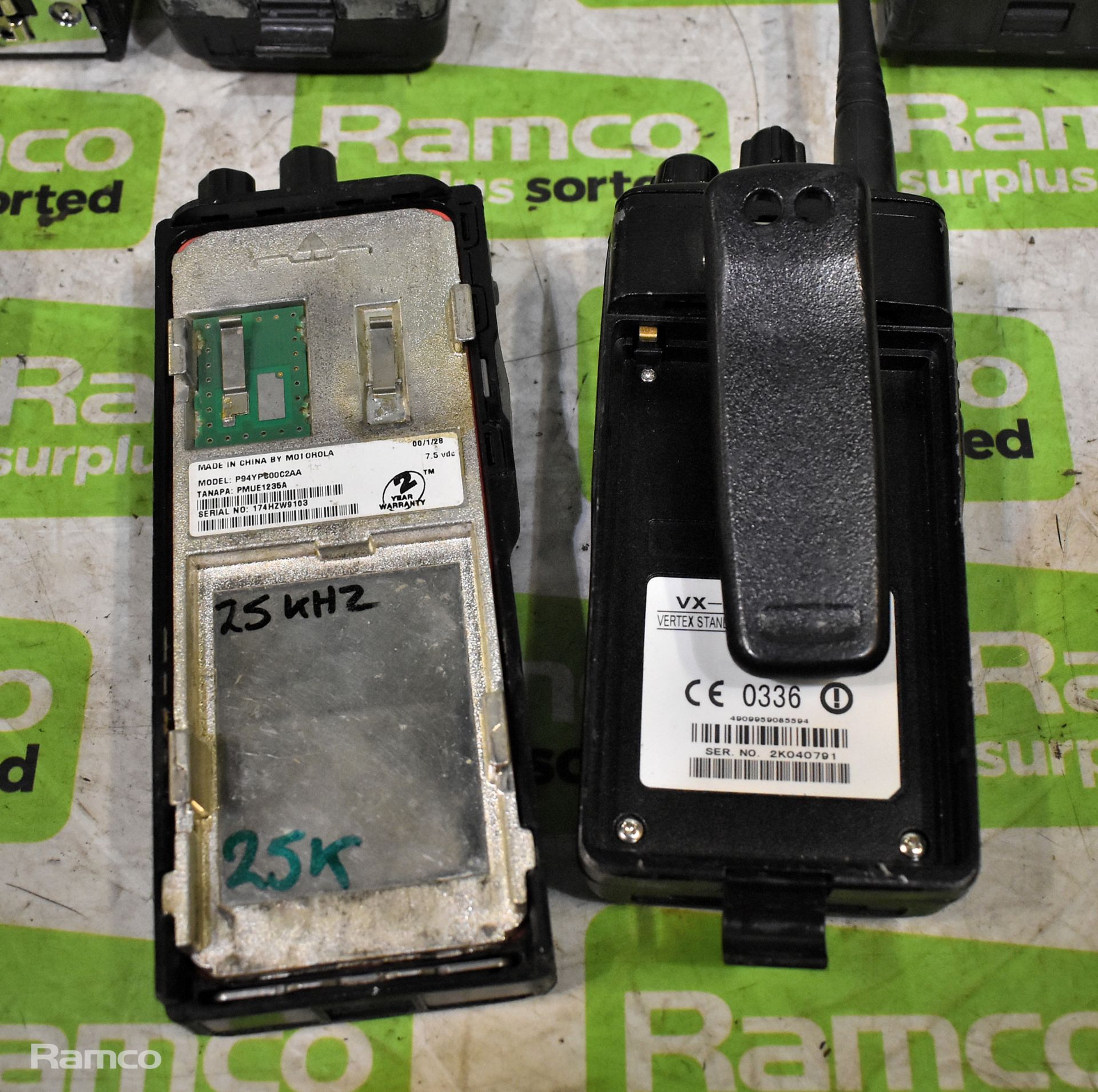 Approx. 57x assorted two way radios - 19x Motorola GP900, 19x GP300, 10x Vertex, 1x Icom, 1x Maxon, - Image 5 of 5